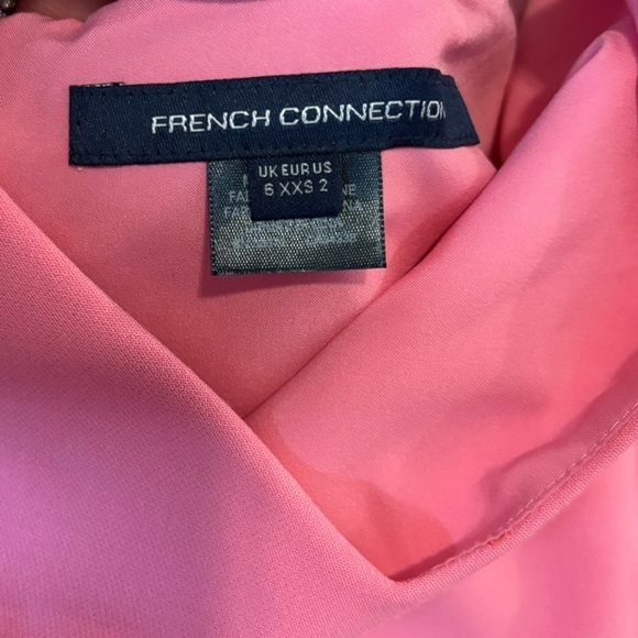 NWOT French Connection Women’s Whisper Envelope Mini Dress, Pink. Size: XXS (2) - Picture 4 of 4